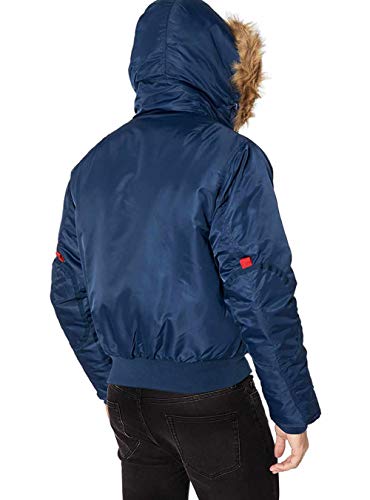 GN Luciano Men's Thermal Padded Hooded Flight Bomber Jacket2