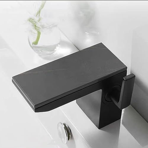 Mitigeur salle de bains cascade noir CMBSSTFC pour une ambiance spa à la maison