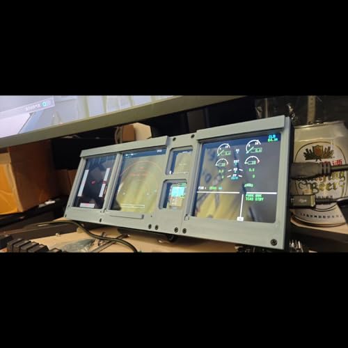 Image of Hoowalt D106 A32X /A35X /A38X PFD-ND-ECAM-E /WD 4-in-1-Display for MSFS 2020 /2024 - Windows Flight Sim Home Cockpit