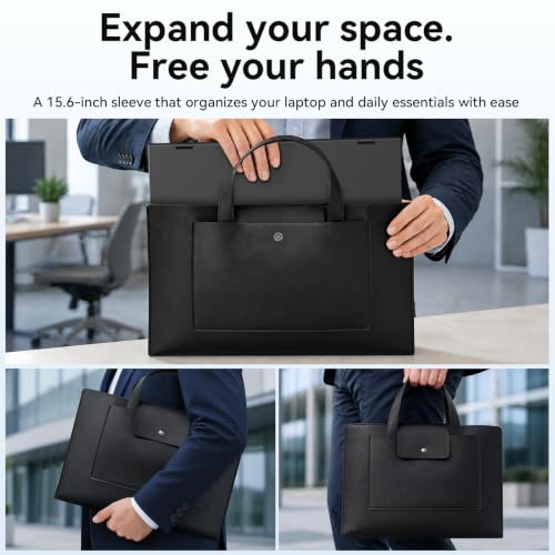 Image of MAGICRAVEN Portable Dual Monitor 15.6 inch FHD 1080P IPS Stacked Dual Screen with Handbag, USB-C Laptop Monitor, Plug & Play for Compatible Windows & Mac Laptops