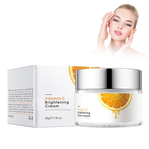 Eazerom 26 Crema Facial de Vitamina C, 50g Ácido Hialurónico y Vitamina C, Crema Hidratante Anti-Edad & Anti-Arrugas Día y Noche Natural para Mujeres y Hombres, Crema Facial Anti-Edad,