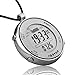 WYXIN Orologio da Tasca Digitale Argento Escursionismo Altimetro Barometro Bussola Orologio da Tasca Unisex Impermeabile Esterno