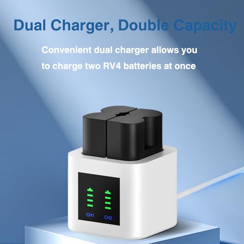 Dual Ring Battery Laadstation voor Ring Spotlight Camera, Ring Video Deurbel 2/3/4/3 Plus, Dual Port Charger Socket voor Ring Verticale Camera Batterij Oplaadbaar V4 - Afbeelding 6