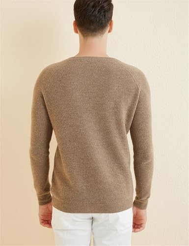 Mnjyihy Men's Wool Knit Sweater Fall Winter Warm Long Sleeve Crewneck Slim Fit Business Casual Pullover2