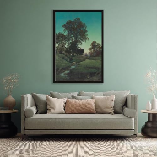 Maxfield Parrish Evening chef-d'œuvre en toile déco murale suspendre
