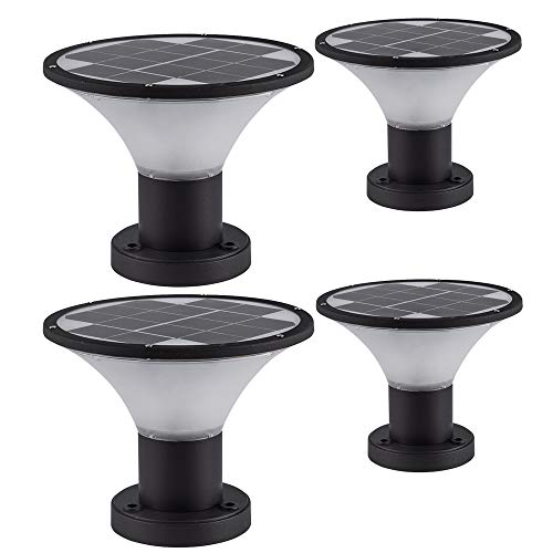 Solar Post Cap Lights Outdoor, Dusk to Dawn Auto On/Off Solar Powered Post Lights Fits Most Posts (4 Pack) Solar Post Cap Lights Outdoor, Dusk to Dawn Auto On/Off Solar Powered Post Lights Fits Most Posts (4 Pack)