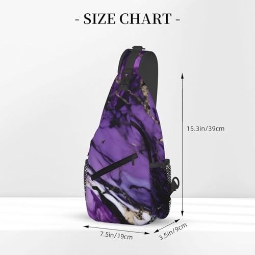 Mochila tipo bandolera estampada para senderismo y uso diario miniatura 3