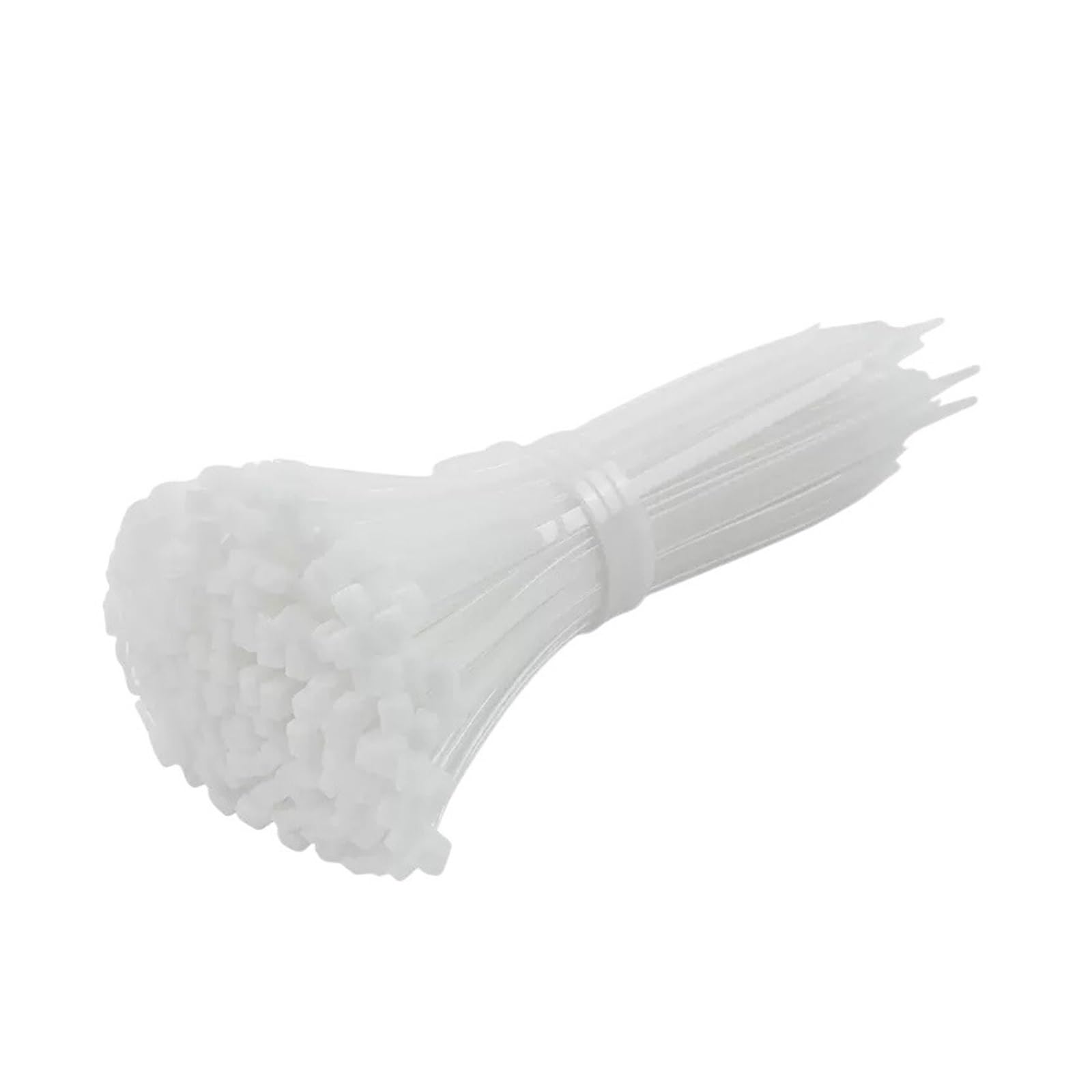 Surtido de bridas para cables,Bridas para cables, 200 Uds bridas for cables de nailon autoblocantes correas for encuadernación(White,3x150mm)