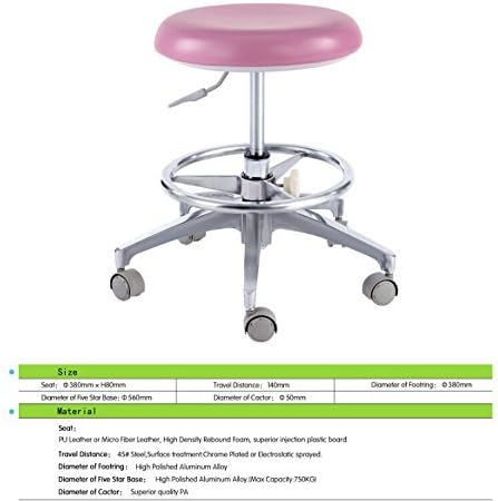 BONEW Portable Leisure Dental Chair Traditional Style Revolving Nurse/Doctor Chair Moblie Chair PU Leather