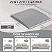 Foamagic Couch Cushion Support, Sofa Cushion Support for Sagging Couch Seat, 22x22x2.4in, Couch Replacement Insert, High Density Foam Furniture Seat Sagging Repair, Trapezoid 40D, Grey Set of 3
