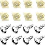 PRIME AVE License Plate Screws with Nylon Inserts - Stainless Steel Rust Proof...