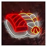 Néon Enseigne au néon pour sushis alimentée par pour USB magasin d'alimentation japonais restaurant salle à manger 40cm x 28cm