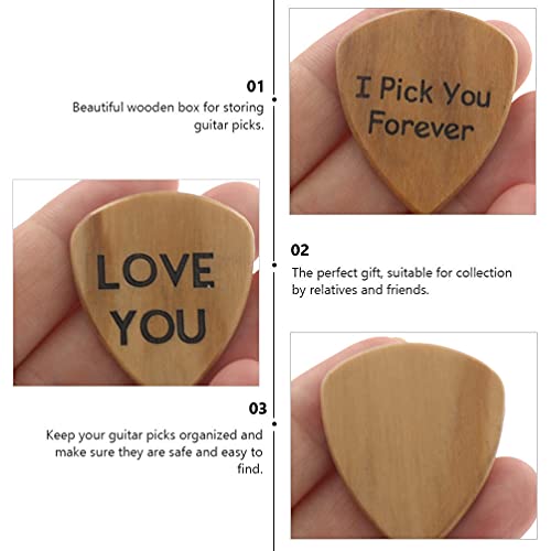 ARTIBETTER 1 Conjunto de Caixa de Palheta De Guitarra Picaretas Da Guitarra Com Caixa de Guitarra De