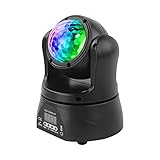 Moving Head Bühnenlicht, 30W LED Disco Partylicht Doppelseitige Bühnenbeleuchtung DJ Lichter von DMX512 Soundaktivierte Steuerung für Disco Club Live Show Bar Hochzeit Halloween Weihnachten1