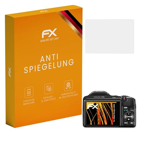atFoliX Película Protectora compatible con Nikon Coolpix L830 Lámina Protectora de Pantalla, antirreflejos y amortiguadores FX Protector Película (3X)
