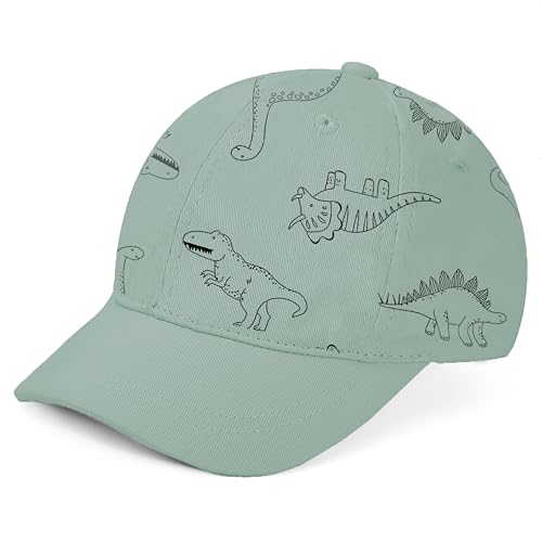 Urban Virgin Toddler Baseball Hat Baby Boys Cap Girls Adjustable Dinosaur Baseball Hats Kids Boy Caps Toddler Sun Hats Green Dinosaur 2-4 T