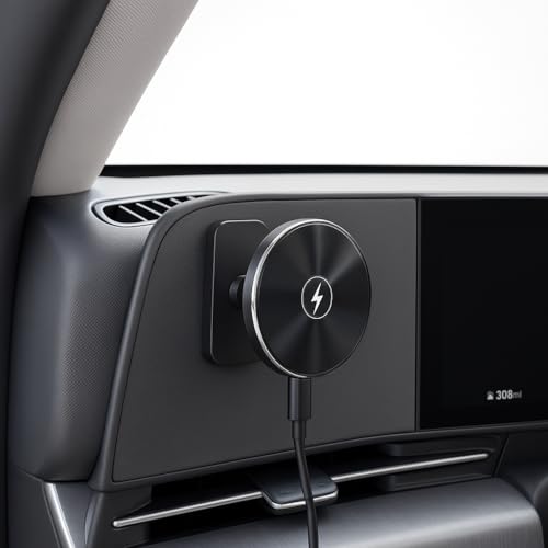Maxby Phone Charger Mount for Hyundai Sonata/Kona/Santa Fe/Santa Cruz (2024-2026) Tucson (2025-2026) Ioniq 5 and Ioniq 9 Magnetic Dashboard Phone Holder MagSafe-Compatible