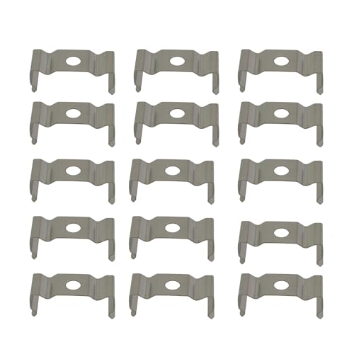 ZHYOHEN 15PCS T4 Clip On Lamp Holder Hanger Integral Lamp Fixing Clip Fluorescent Tube Lamp Clip For Home Appliances Office Industrial