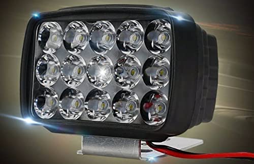 Image of RSCT 15 Led Bike Led Light Fog Spot Light Headlight for All Bike and Car (Pack of 2)