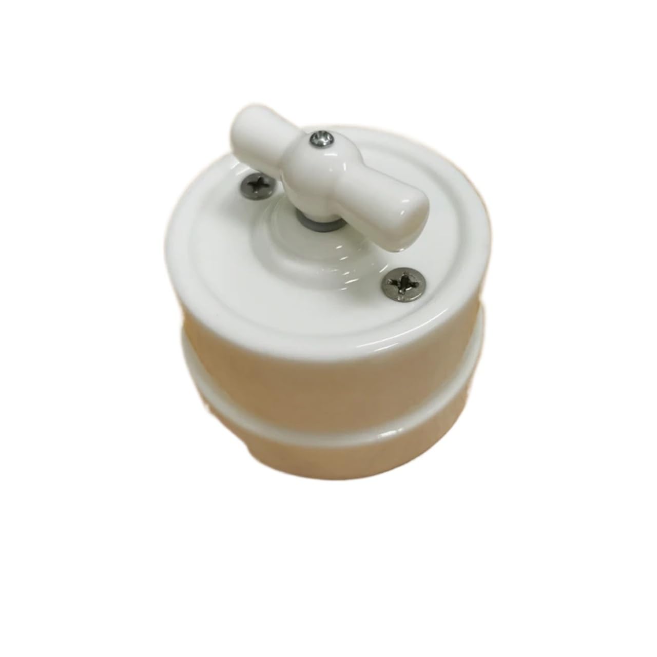 Interruptor giratorio de pared for luz, 10 A, 250 V, for decoración del hogar.(Black Switch)