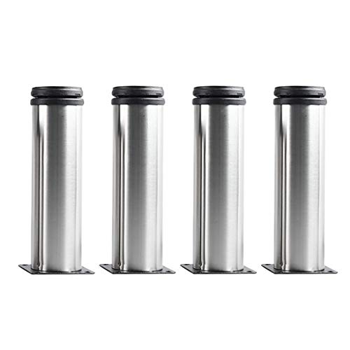 Patas de acero inoxidable para muebles, patas de apoyo ajustables para armarios, sofás, mesas de café, accesorios duraderos y elegantes