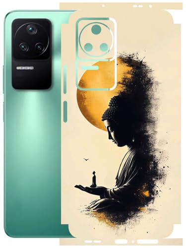 Image of AtOdds - Full Body Back Screen Guard Protector Film - Lamination Wrap Skin Sticker Compatible with Poco F4 (5G) | Scratchproof Matte Finish (Divine)