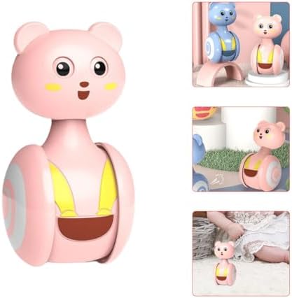 Mipcase Educational Sliding Tumbler, Pink Abs Plastic with Lovely Shape, Easy to Hold and Trains Finger Grasping Ability, Early Learning - 5