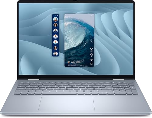 Image of Dell 16 Plus 2-in-1 Laptop 16 inch WUXGA IPS Touchscreen Intel 8-Core Ultra 7 256V 16GB LPDDR5 1TB SSD Intel Arc Graphics 140V Thunderbolt 4 Wi-Fi 7 Backlit Keyboard Fingerprint IR Camera Win11 Home