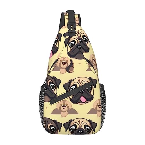 Sac à dos carlin noir multifonction grand compartiment mixte One Size