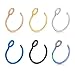 D.Bella Fake Nose Ring, 20G 8mm Faux Piercing Jewelry 8mm Fake Nose Ring Hoop for Faux Lip Septum Nose Ring Set