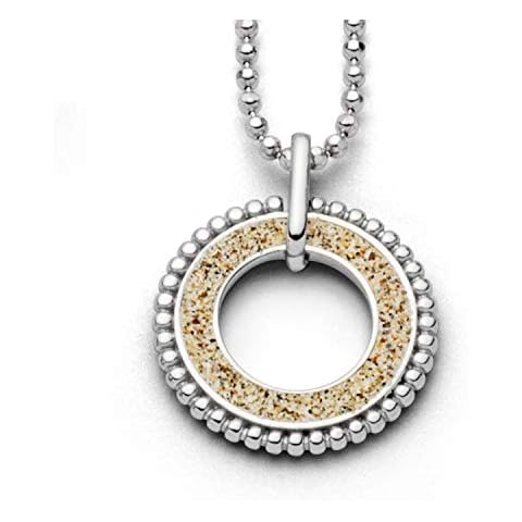 Dur Schmuck Rhodium-Plated Beach Sand Pendant Cover