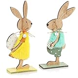 GRAN DECORACIÓN DE PASCUA: ¡Con estos soportes de conejito para ponerse de pie, el espíritu de la primavera se extiende por toda la casa en Pascua!