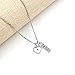 Uloveido The Amulet of Faith Mustard Seed Love Heart Pendant Necklace,Stainless Steel Charms Necklace for Women Y559 (Heart)