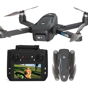 Drohne mit 4K Kamera für Erwachsene GPS Drohne mit LCD Fernbedienung Follow Me Automatische Rückkehr 5G Langstreckenübertragung Mini RC Quadrocopter für Anfänger Geschenke Ein-Knopf Start Landung