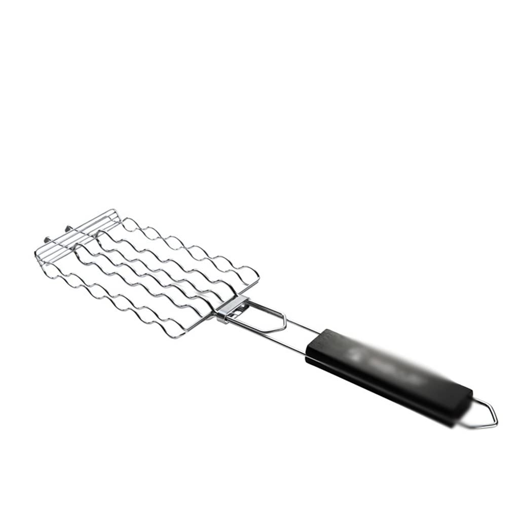 Clip barbacoa rotisserie con rejilla de acero inoxidable para salchichas