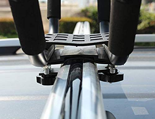 DrSportsUSA 2 Pairs Universal J-Bar Kayak Rack Roof Top Carrier for Kayak Canoe Paddle Boat Mounted on Car SUV