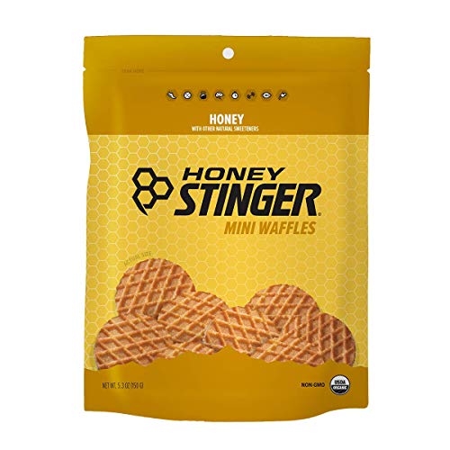 Honey Stinger Organic Mini Honey Waffles | Energy Stroopwafel for Exercise, Endurance and Performance | Sports Nutrition for Home & Gym, Pre and Post Workout | 1 Bag, 5.3 Ounce