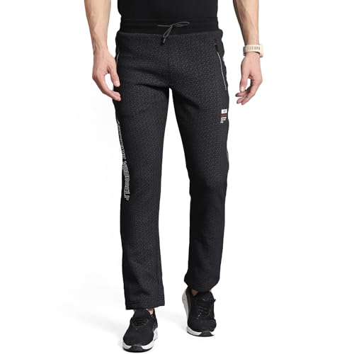 Image of Monte Carlo Men's Mid Rise Self Design Regular Fit Lower (223061528)