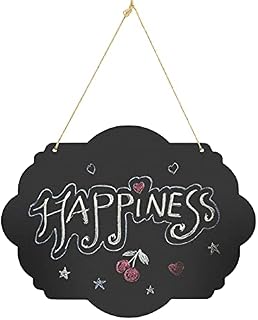 Kelistiny Mini Chalkboard Kitchen Notes Chalk Boards 20 x 25.5cm Double Sided Small Blackboard Message Tabletop Board for School, Wedding, Birthday, Bar and Party Event Decoration