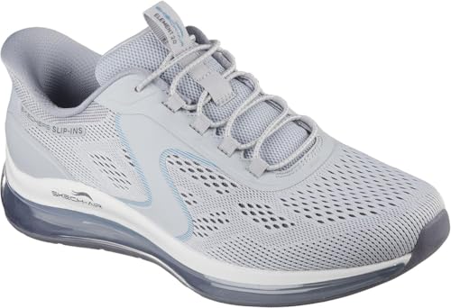 Skechers - Mens Skech-Air Element 2.0 - Sairo Slip On Shoes, Color Gray/Blue, Size: 8 M US