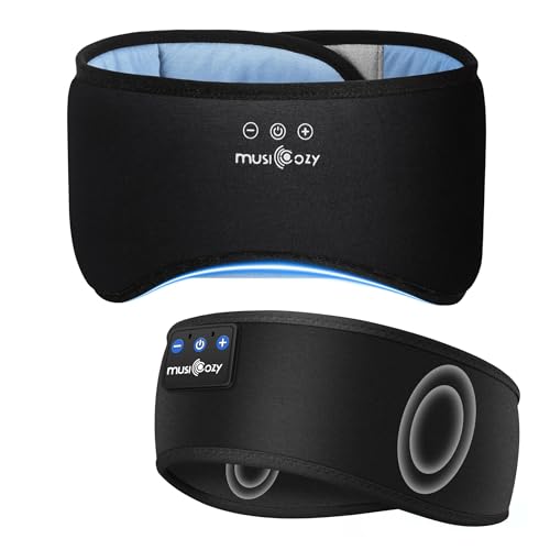 MUSICOZY Bamboo Cotton Full Coverage Sleep Headphones Eye