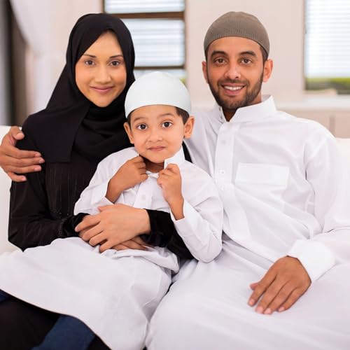 Image of Boyiee Kufi Hat for Men Muslim Knit Kufi Cap Crochet Beanie Skull Beanie African Hat for Men Women