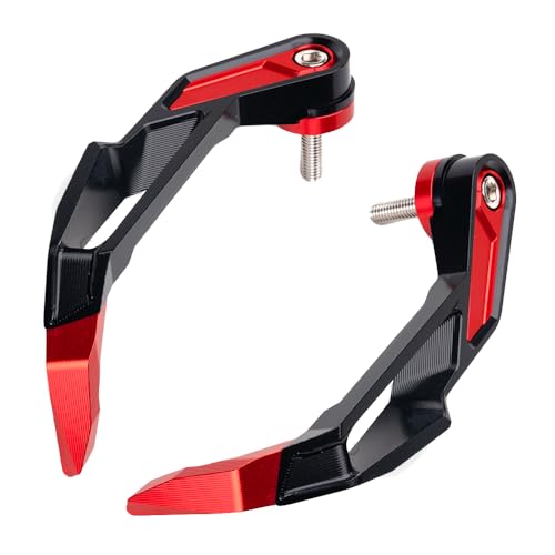 Motorrad Bremshebel Schutz Aluminium Motorrad Handschutz Protector Handprotektoren für Z900 2025 Z800 Z1000 SX Z750 Z500 ZX6R ZX10R Ninja 250 300 1000sx Zubehör Handschützer Lenkerenden Schutz (Rot)