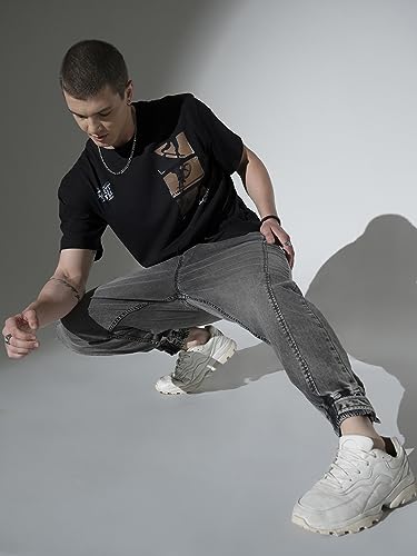 Image of Hubberholme Men's Paneled Loose Fit Jogger Jeans