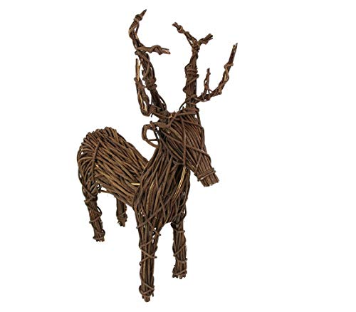 Dekoleidenschaft Deko-Figur Rentier, Rebenzweige auf Metall...