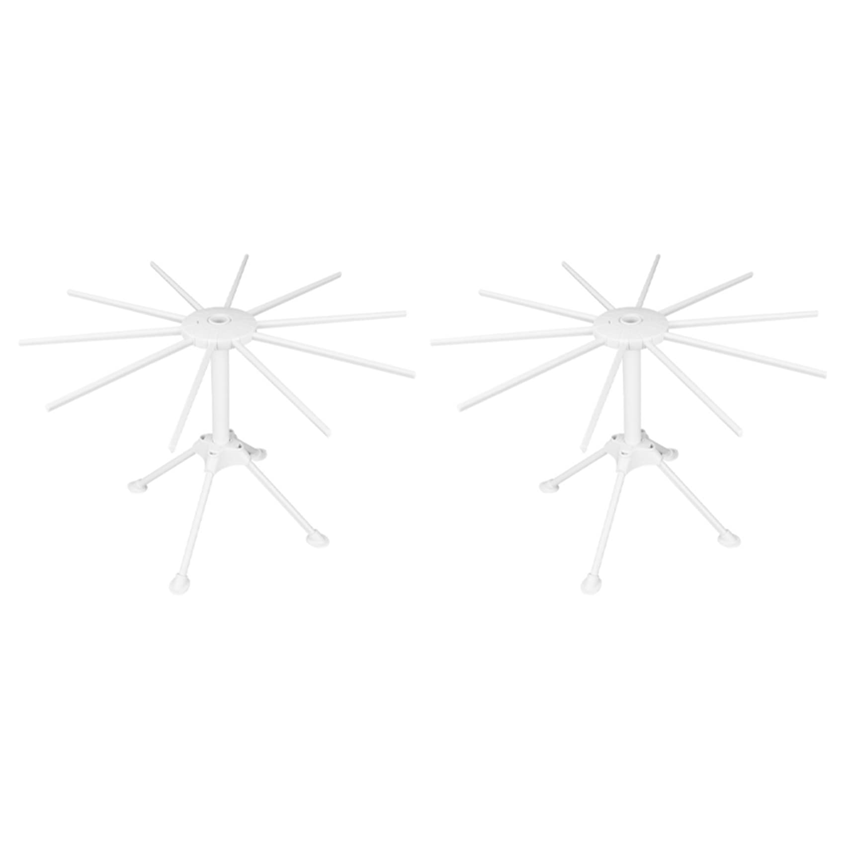 Hndhbfgrt 2X Pasta Drying Rack, Noodle Drying Holder, 10 Arms Spaghetti Dryer Stand for Homemade Pasta Making