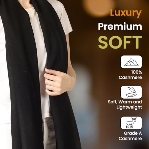 Cashmere Scarf | Lightweight Cashmere Wrap | Ultra Thin Kashmiri Pashmina Shawl | Ideal For Travel2
