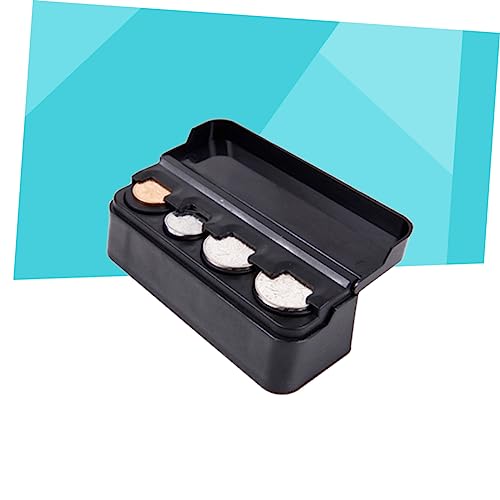 Organizador para monedas para auto 2 piezas plástico negro miniatura 3