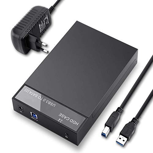 USB 3.0 Externes Festplattengehäuse Unterstützung UASP & 10TB Laufwerke für 2,5 3,5 Zoll SATA I/II/III SSD und HDD Festplatten