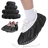 CEWROM Schuhüberzieher, 100x Rutschfeste Wiederverwendbare Schuh Abdeckungen, Bedeckung Atmungsaktiv, Schuh Überzieher extra Reißfest und Wasserdicht für In- und Outdoor